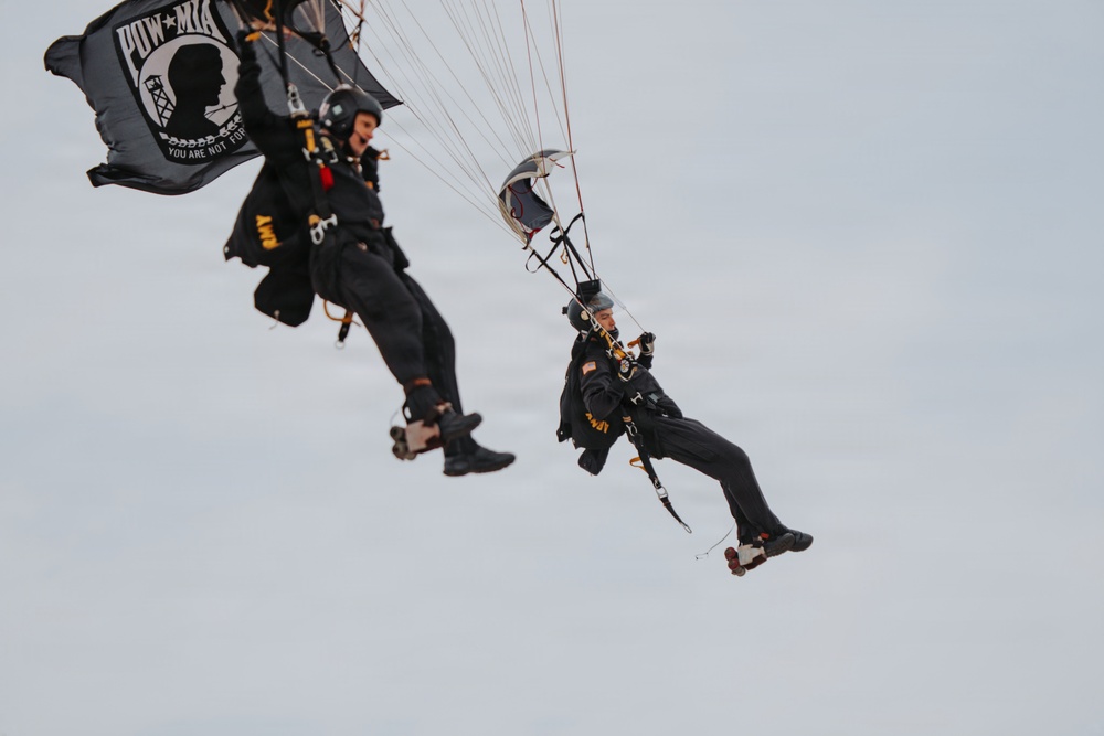U.S. Army Golden Knights Perform at Four Leaf Air Show