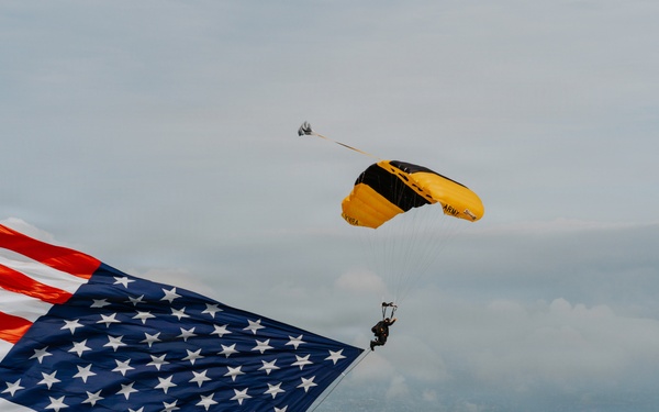 Golden Knights Showcase Precision Parachuting at Four Leaf Air Show