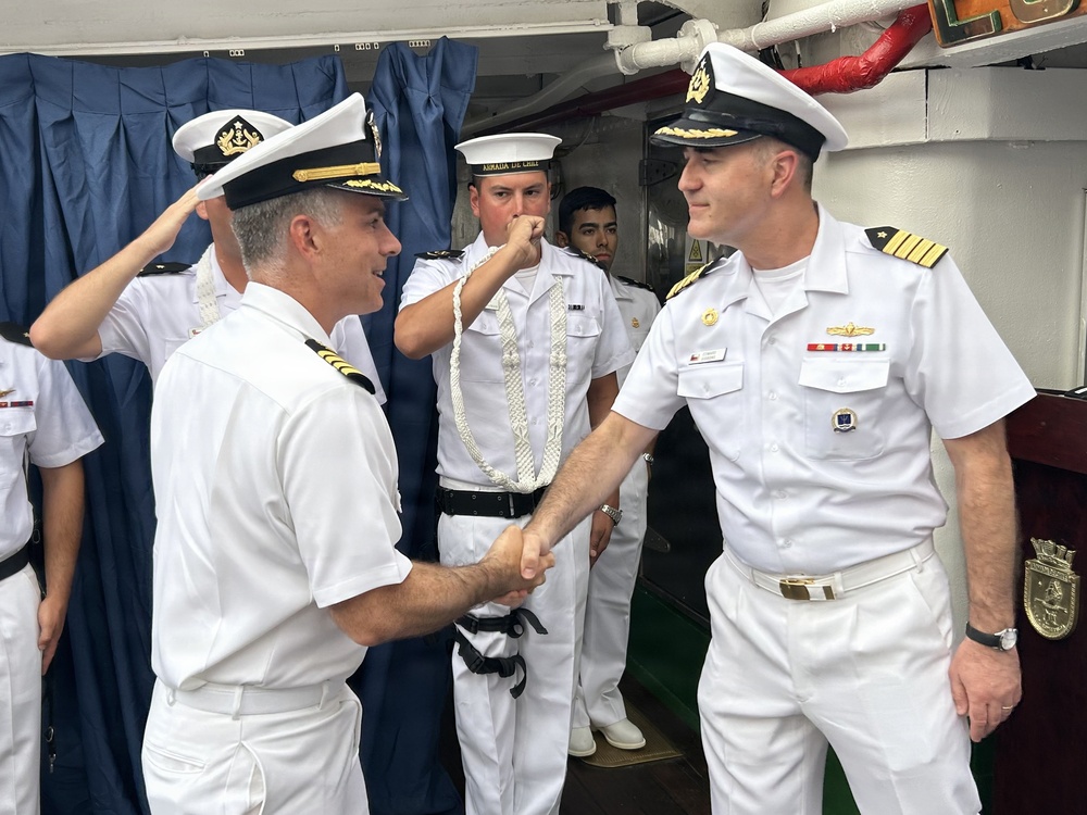 Supply: A celebration of partnership and friendship aboard Chilean tall ship Esmeralda
