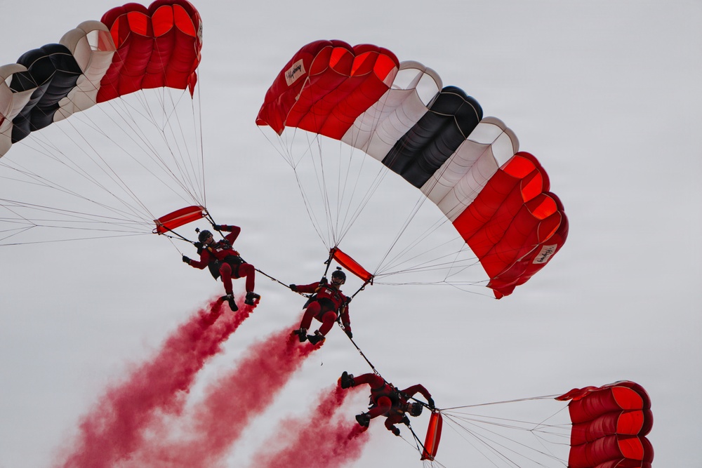 Golden Knights Showcase Precision Parachuting at Four Leaf Air Show