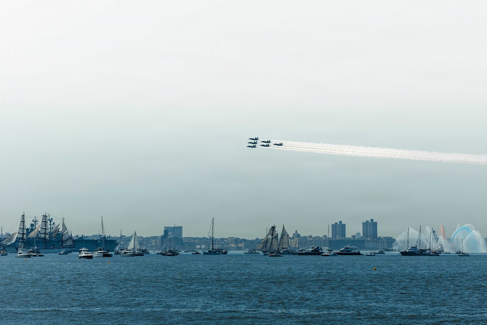 Blue Angels Fly for the Parade of Sail and International Aerial Review