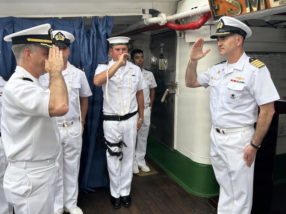 Supply: A celebration of partnership and friendship aboard Chilean tall ship Esmeralda