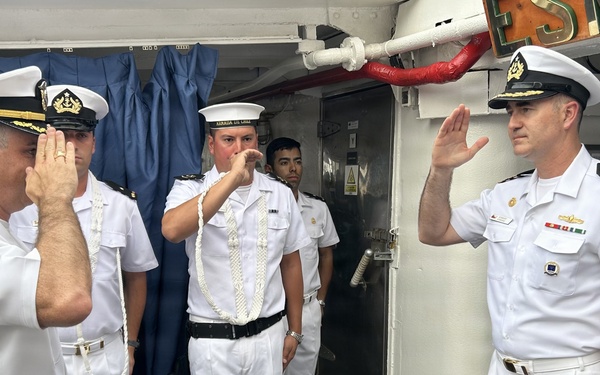 Supply: A celebration of partnership and friendship aboard Chilean tall ship Esmeralda