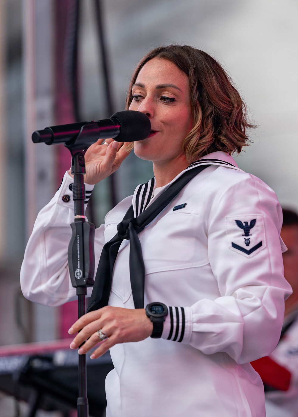 Navy Band Northeast performs in Times Square
