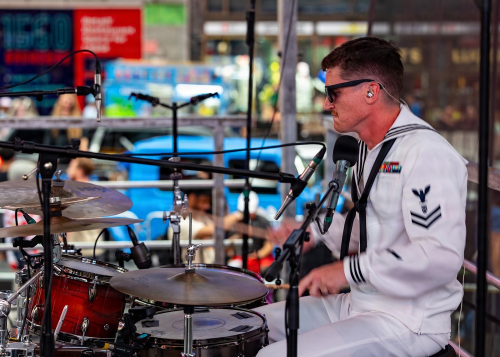 Navy Band Northeast performs in Times Square