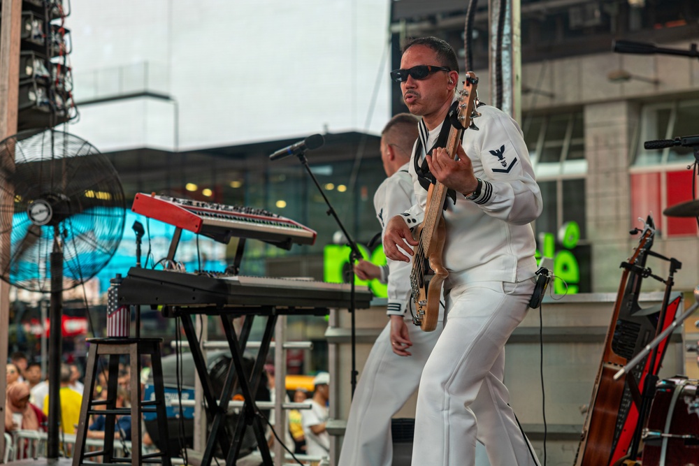 Navy Band Northeast performs in Times Square