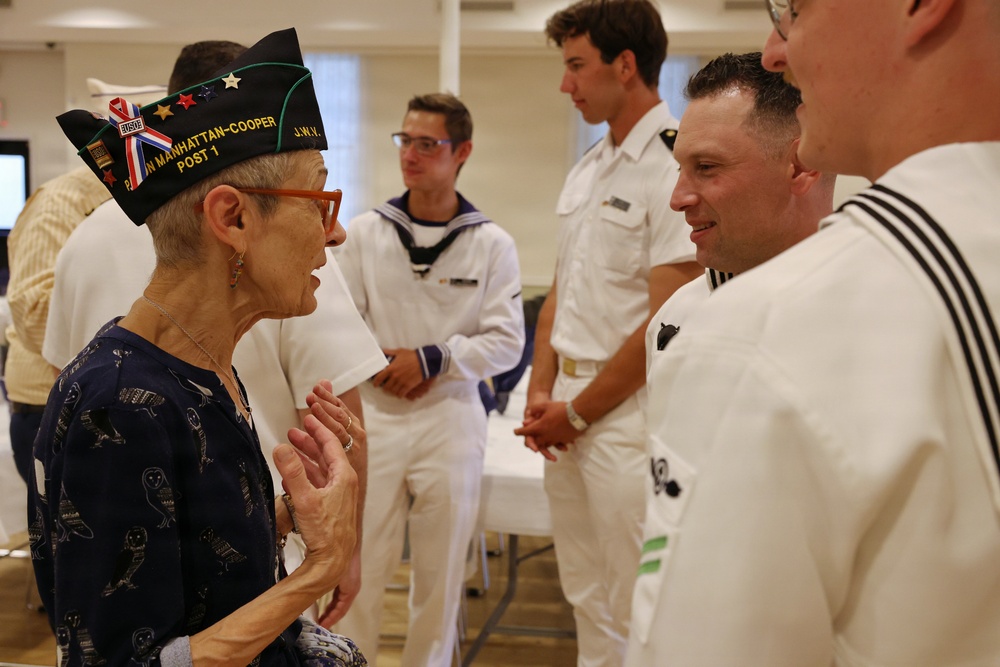 Jewish War Veterans of the U.S.A. Post #1 Host’s Service Members During International Naval Review 250