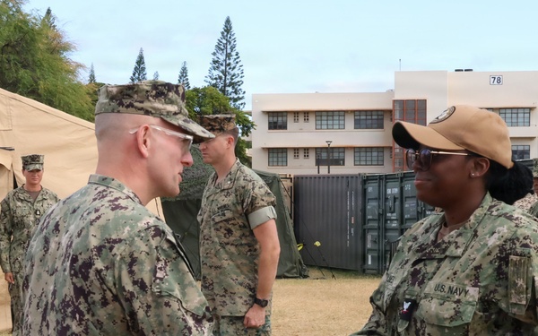 First Naval Construction Regiment Holds Promotion Ceremony For Sailor