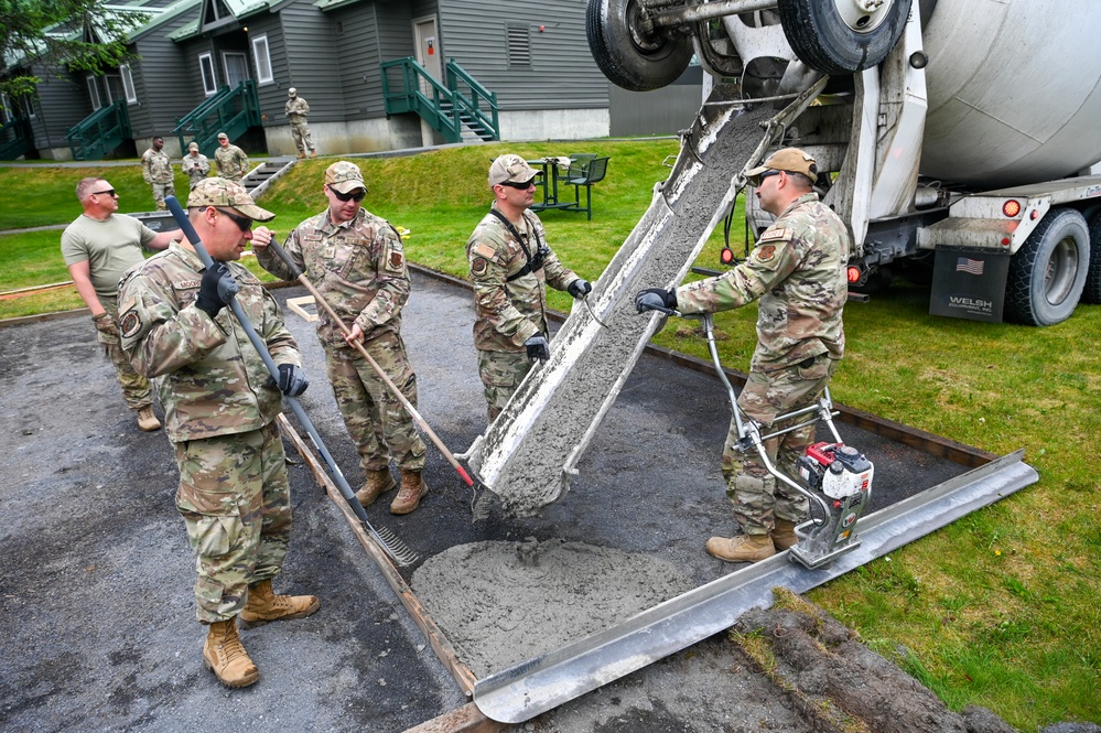 169th CES Airmen advance construction projects during Alaska DFT
