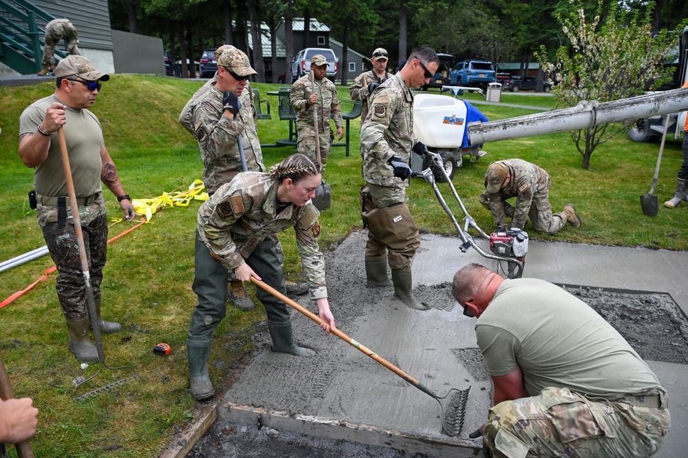 169th CES Airmen advance construction projects during Alaska DFT
