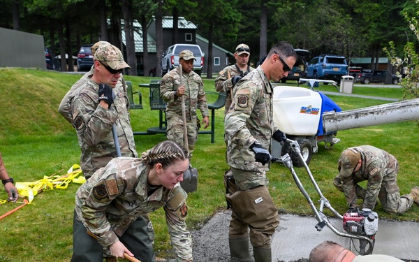 169th CES Airmen advance construction projects during Alaska DFT