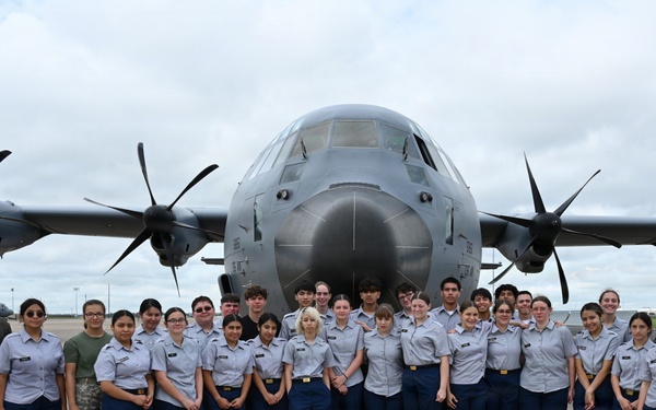 Local JROTC cadets visit 136th Airlift Wing