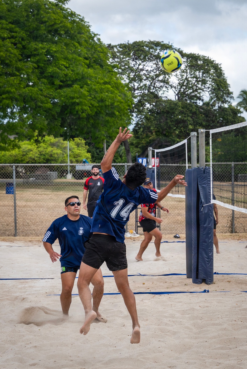Partner nations participate in the RIMPAC 2026 sand volleyball tournament