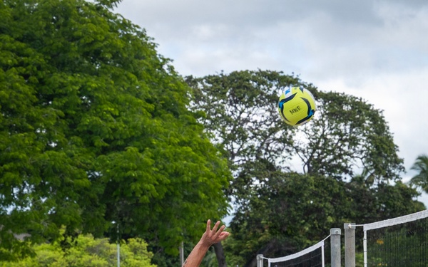 Partner nations participate in the RIMPAC 2026 sand volleyball tournament