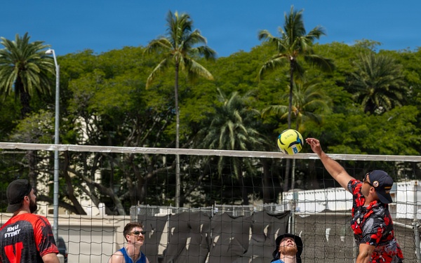 Partner nations participate in the RIMPAC 2026 sand volleyball tournament