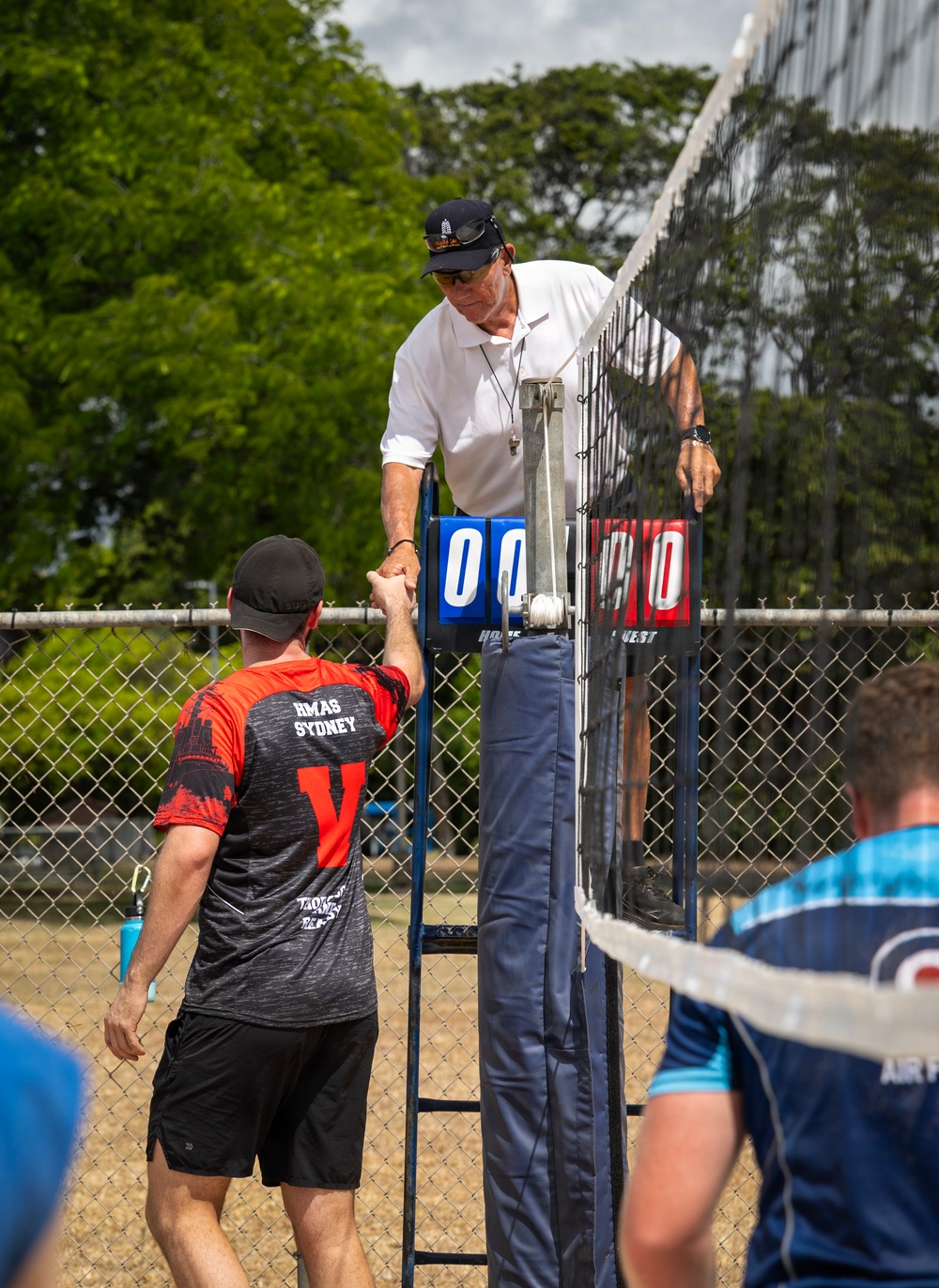 Partner nations participate in the RIMPAC 2026 sand volleyball tournament