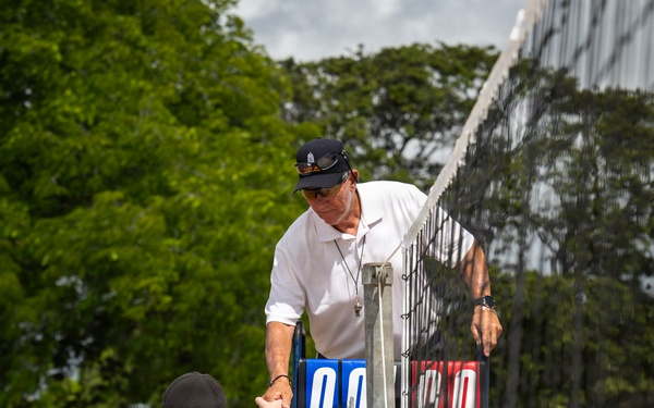 Partner nations participate in the RIMPAC 2026 sand volleyball tournament