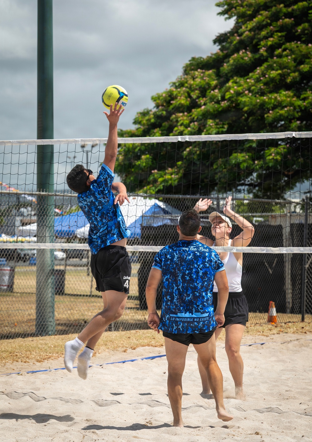 Partner nations participate in the RIMPAC 2026 sand volleyball tournament
