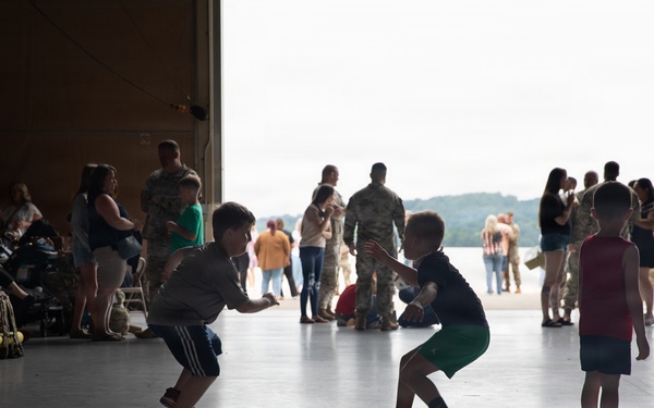 111th Engineer Brigade Soldiers and families send-off