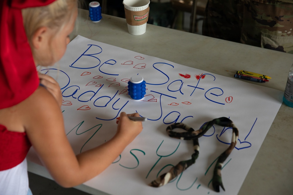 111th Engineer Brigade Soldiers and families send-off