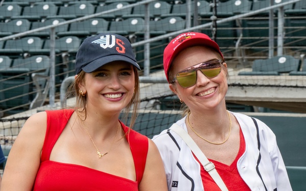 184th Wing gathers for family day at Wind Surge baseball game