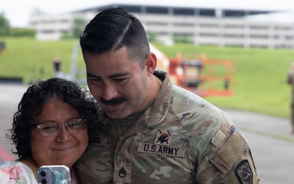 111th Engineer Brigade Soldiers and families send-off