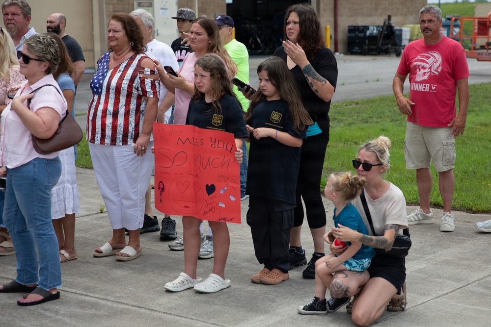 111th Engineer Brigade Soldiers and families send-off