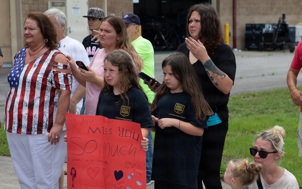 111th Engineer Brigade Soldiers and families send-off