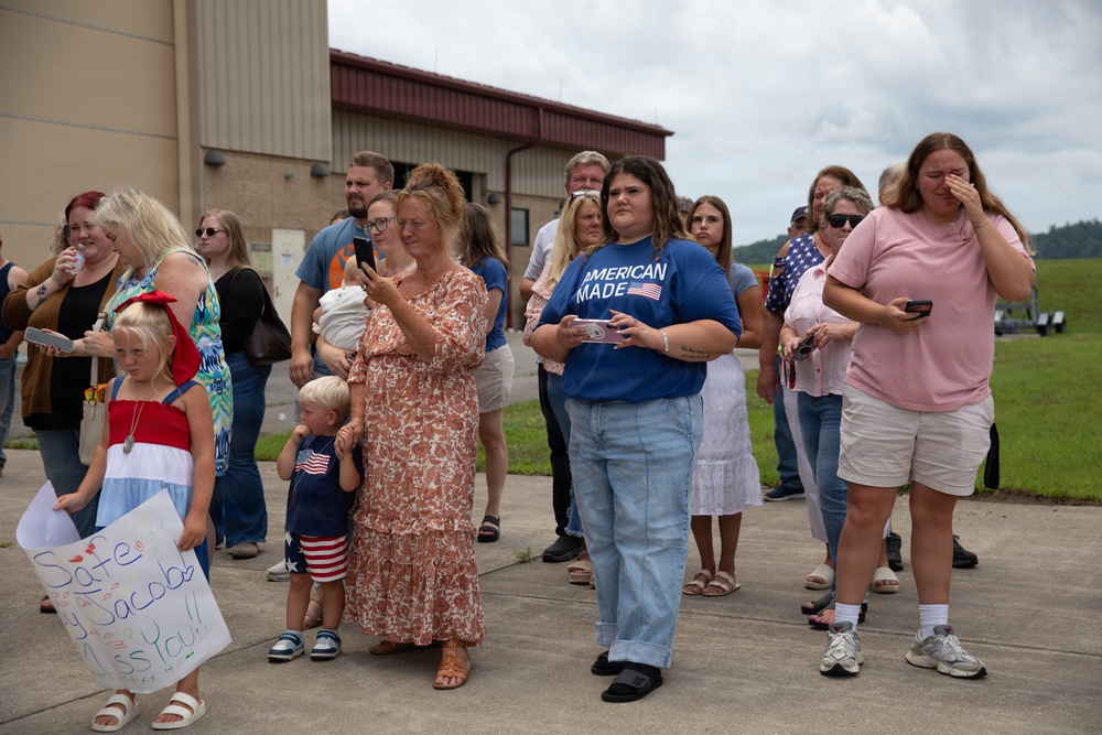 111th Engineer Brigade Soldiers and families send-off