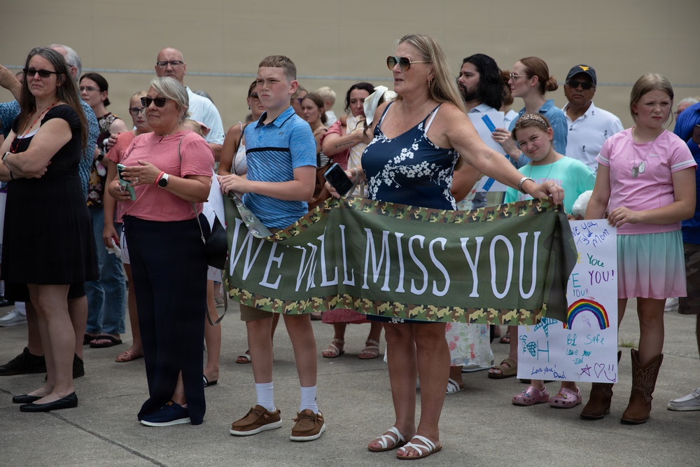 111th Engineer Brigade Soldiers and families send-off