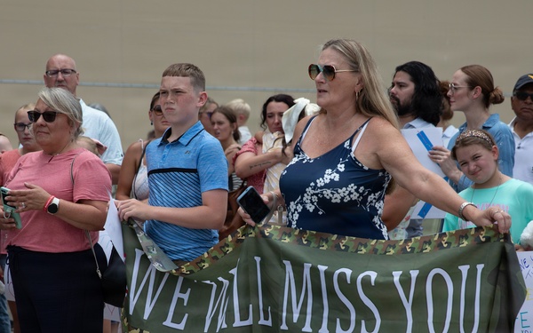 111th Engineer Brigade Soldiers and families send-off