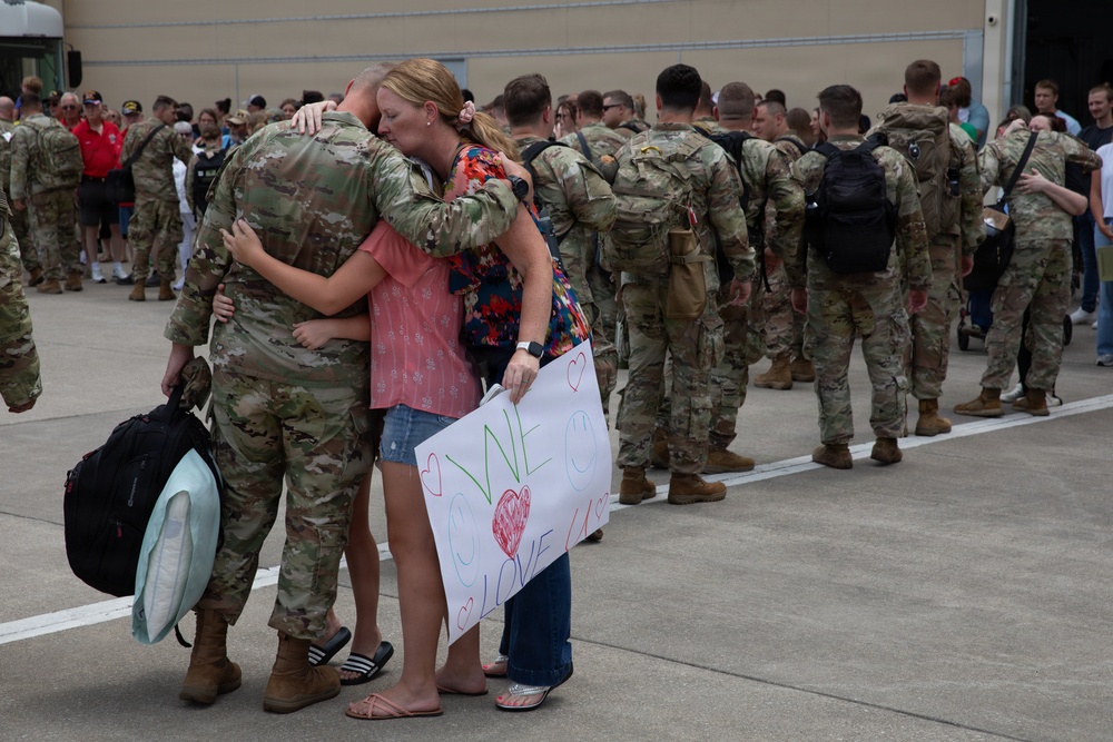 111th Engineer Brigade Soldiers and families send-off