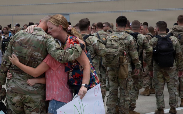 111th Engineer Brigade Soldiers and families send-off