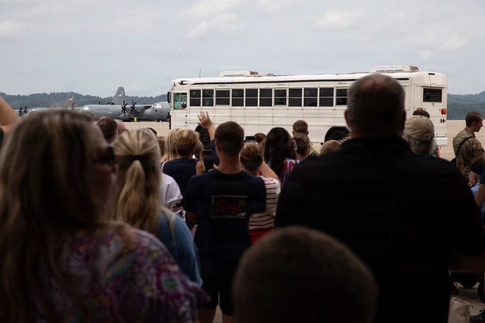 111th Engineer Brigade Soldiers and families send-off