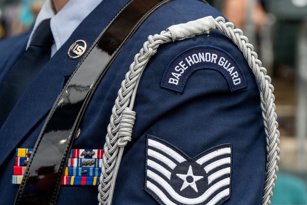 184th Wing gathers for family day at Wind Surge baseball game