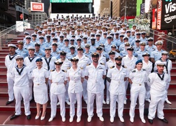 INR 250 Times Square Red Steps Group Photo