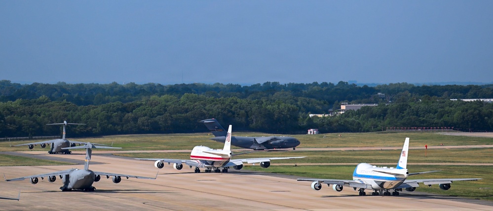 U.S. Air Force showcases past and present presidential airlift assets at Freedom 250 celebration