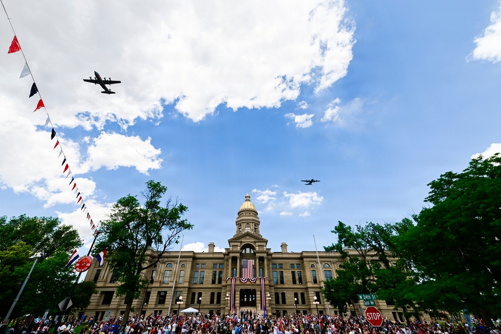 153rd Airlift Wing supports Wyoming's 250th anniversary celebration
