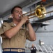 2nd Marine Division and Coast Guard Band Perform at the Intrepid Museum during INR 250