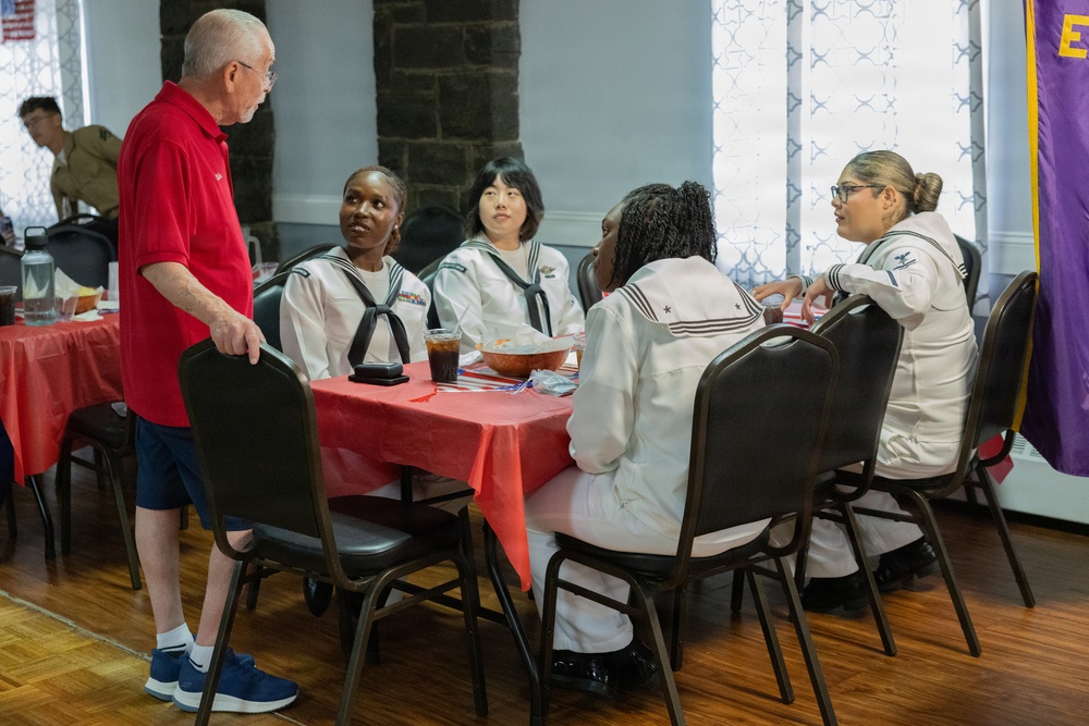 Elk Lodge hosts U.S. Marines and Sailors during INR 250