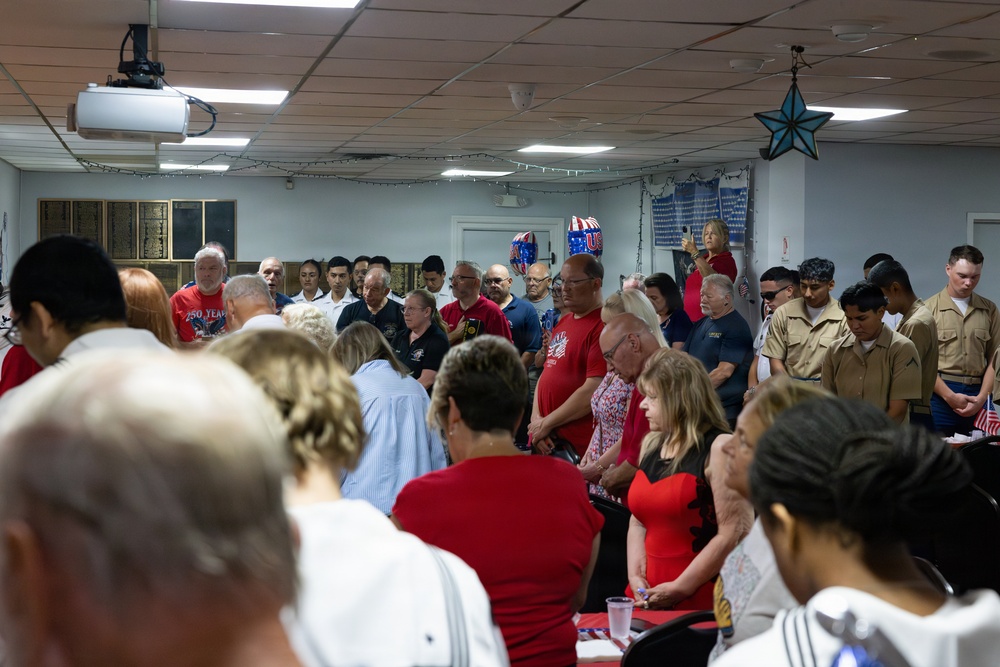 Elk Lodge hosts U.S. Marines and Sailors during INR 250