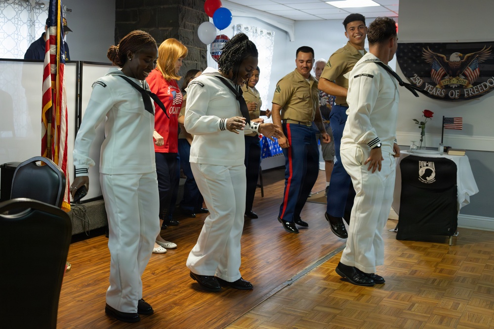 Elk Lodge hosts U.S. Marines and Sailors during INR 250