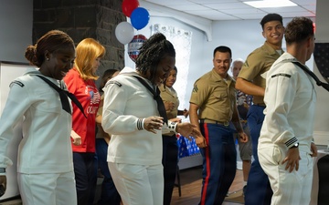 Elk Lodge hosts U.S. Marines and Sailors during INR 250