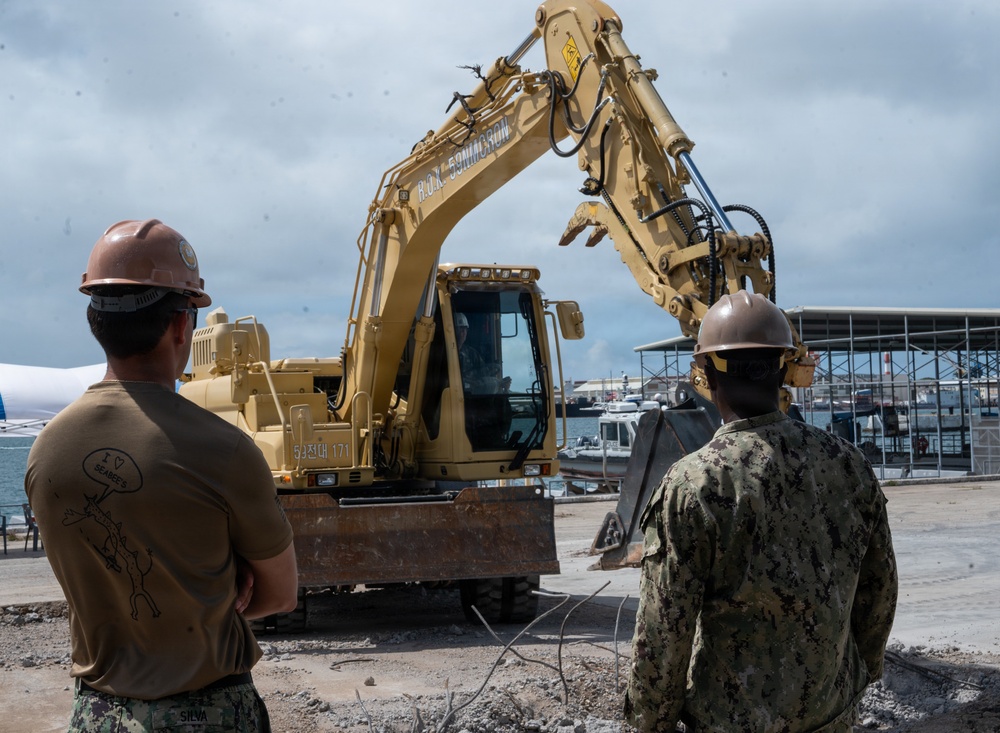 ROK Navy Sailors and U.S. Navy Seabees partner for construction project during RIMPAC 2026