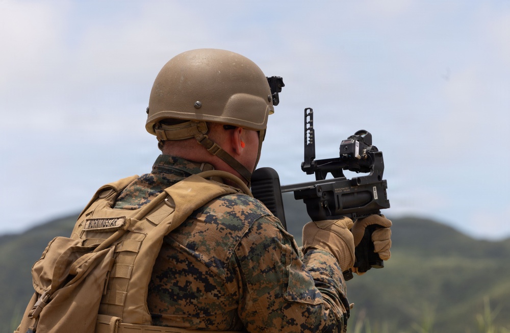 Marines With 3/7 Conduct A M320 Range
