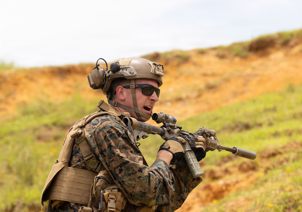 Marines With 3/7 Conduct A M320 Range