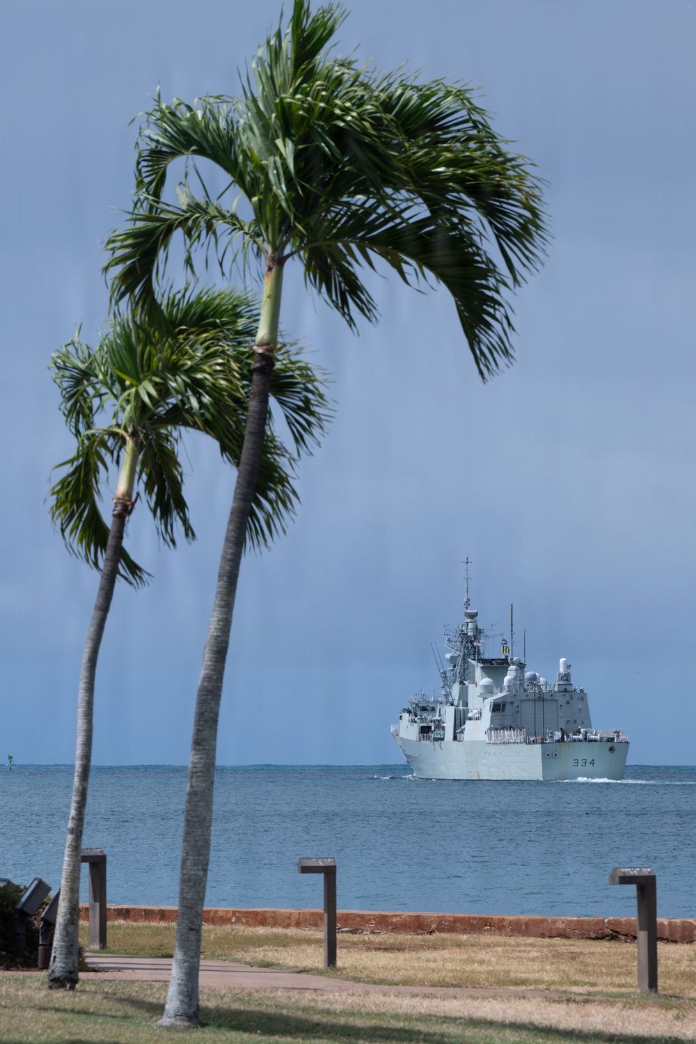 HMCS Regina departs Pearl Harbor-Hickam during RIMPAC 2026