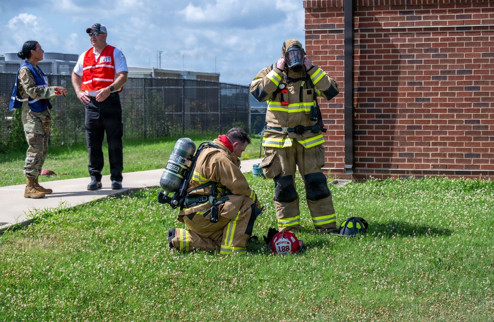 188th Wing Sharpens CBRNE Readiness During Base-Wide Exercise