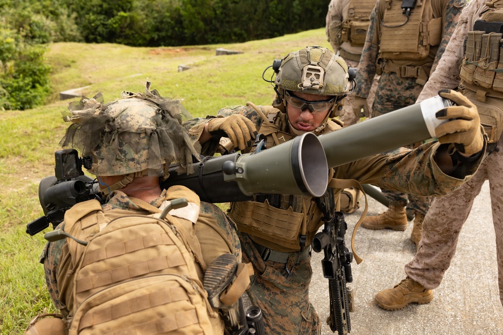 U.S. Marines with 2/8 conduct live fire range