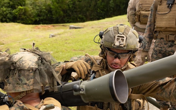 U.S. Marines with 2/8 conduct live fire range